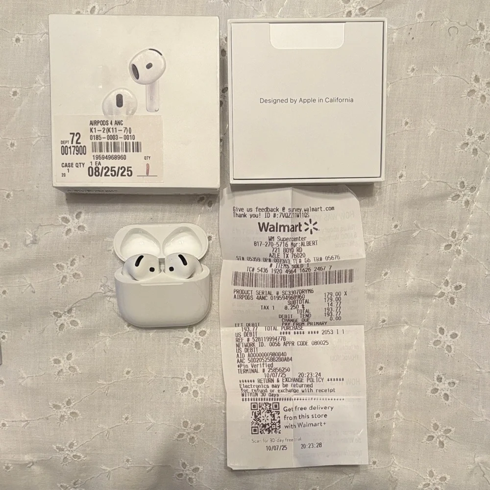 AIRPODS 4ANC compact white